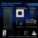 Turbowuchs Turbo1000 70x70x160cm Grow Tent Kits Samsung Led - Image 2