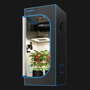 Turbowuchs Turbo1000 Growbox Komplettset – 70x70x160cm | Samsung LED & Smart App-Controller | Volle VPD-Steuerung