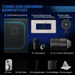 Turbowuchs Turbo2000 Growbox Komplettset – 120x60x180cm | Samsung LED & Smart App-Controller | Volle VPD-Steuerung – Bild 2
