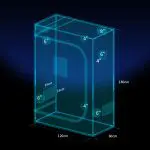 Turbowuchs 120x60x180cm 1680D Diamond Mylar fabric Grow Tent - Image 4