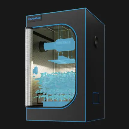 Turbowuchs 120x120x200cm 2000D Diamant Mylar Gewebe Growzelt